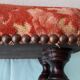 Wooden and fabric footrest