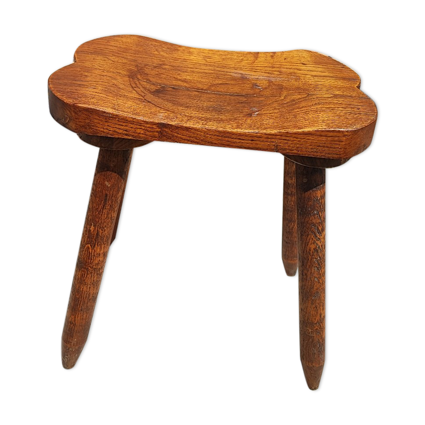 Tabouret rustique en bois massif