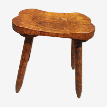 Tabouret rustique en bois massif