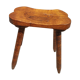Tabouret rustique en bois massif