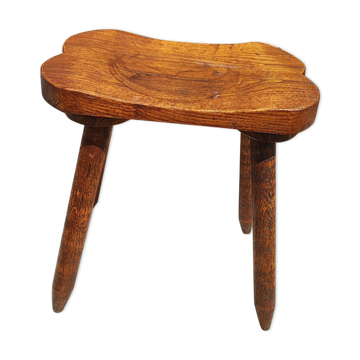 Rustic solid wood stool