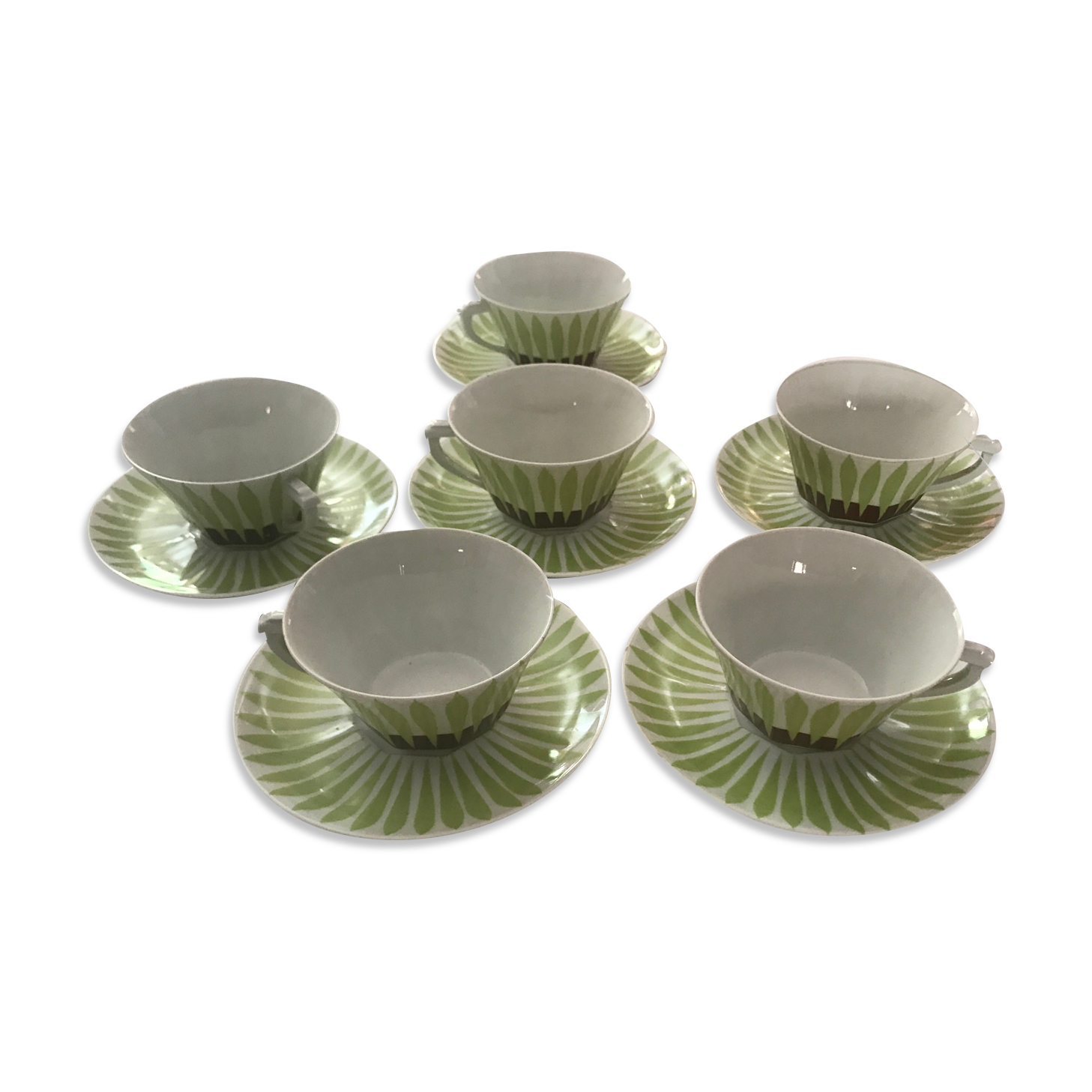 Porcelain tea or vintage coffee set