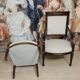 Paire de fauteuils époque Empire en acajou, datant du début du XIXᵉ siècle
