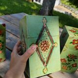 Hand-painted nesting boxes in the 90s