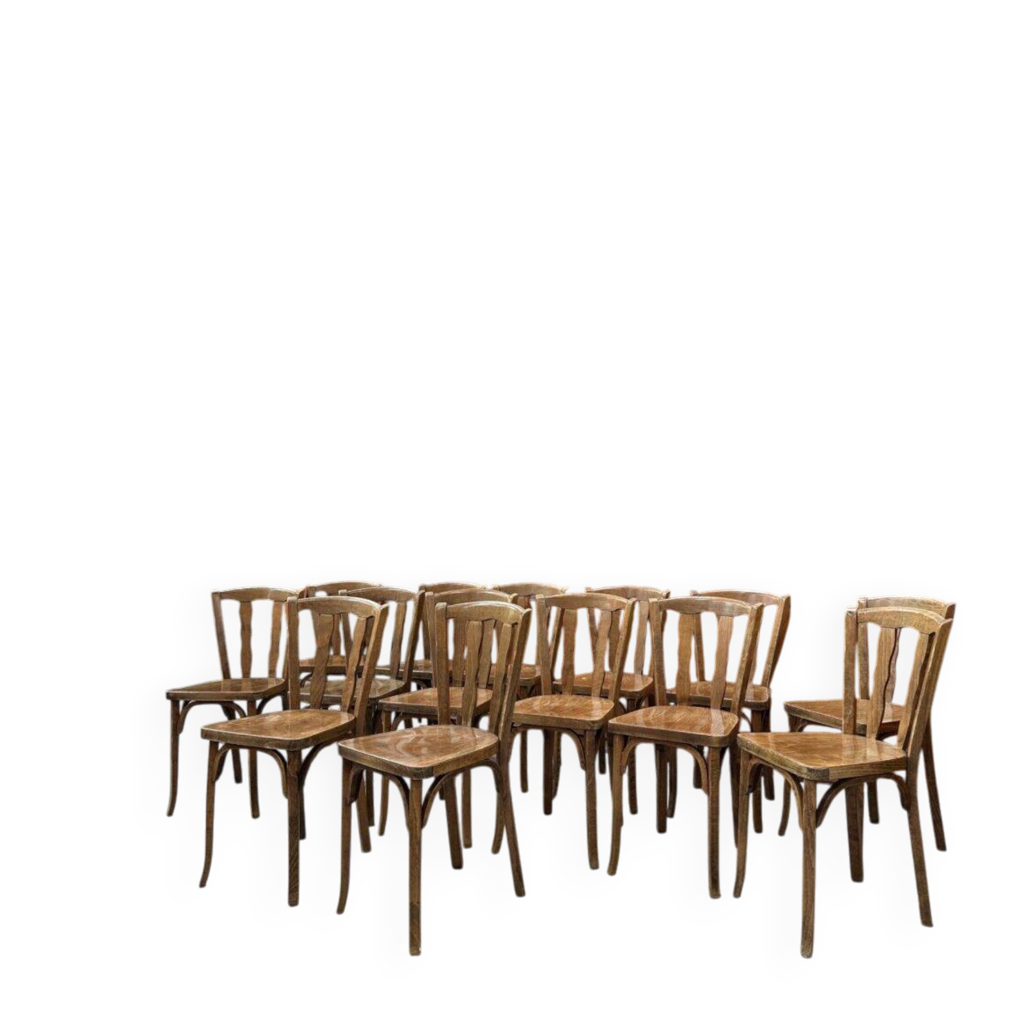 Set of 14 Baumann bistro chairs for "Henri Julien SA"
