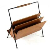 Magazine rack wood + metal
