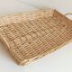 French Provence Large Wicker Basket Tray, Handwoven in France, Late 20th-C