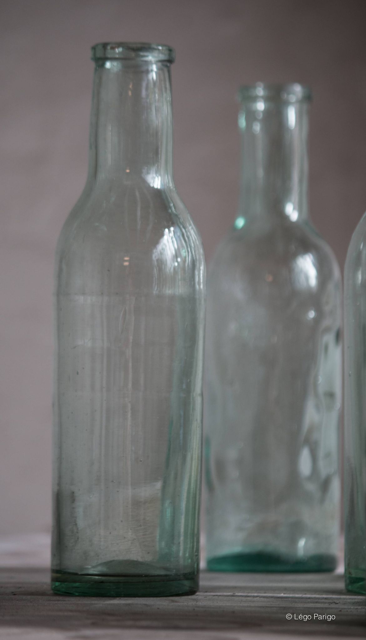 Bouteille en verre soufflé