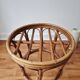 Petit tabouret/porte-plante en rotin '1970 - Vintage