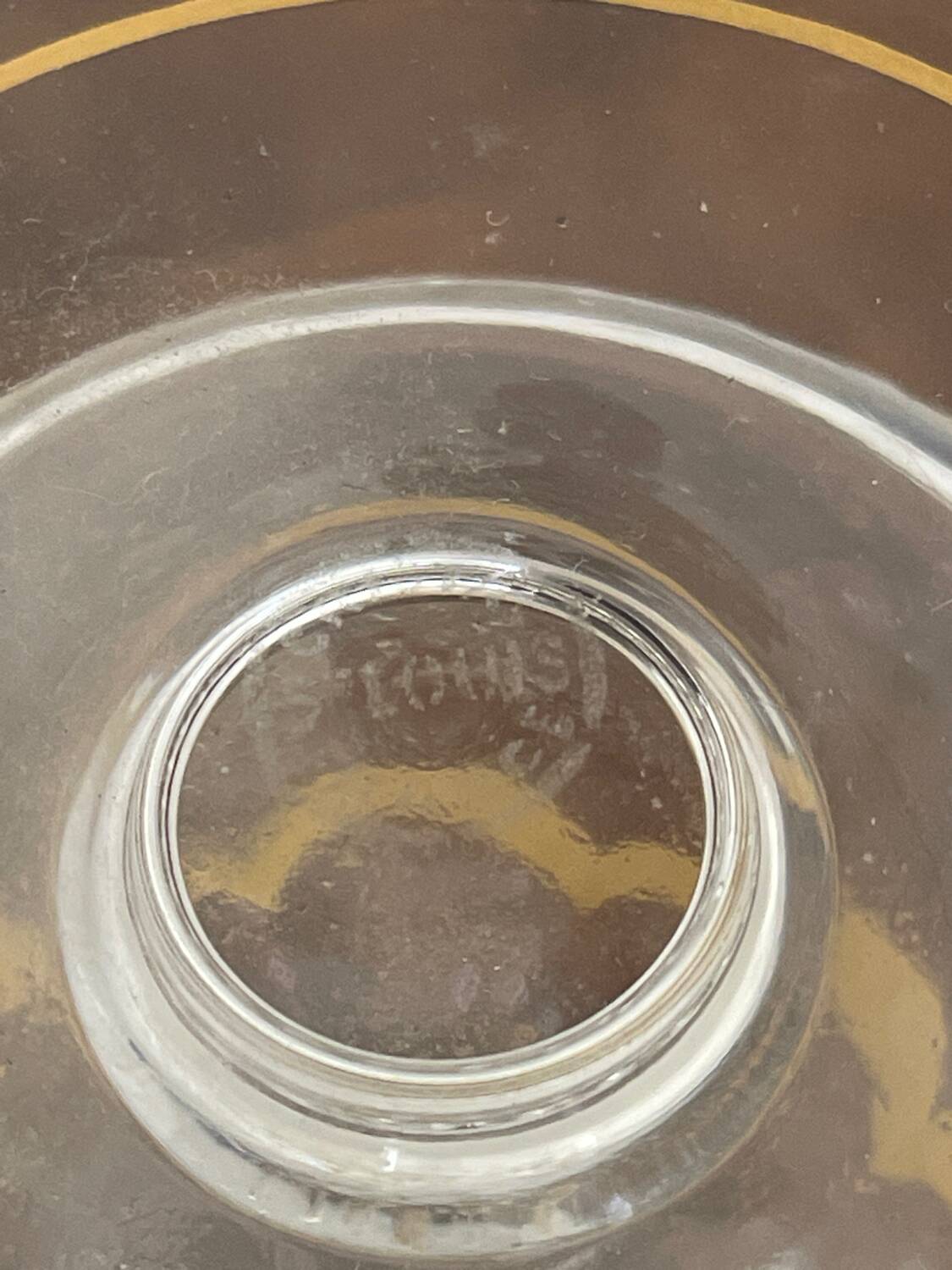 Saint Louis thistle gold vase