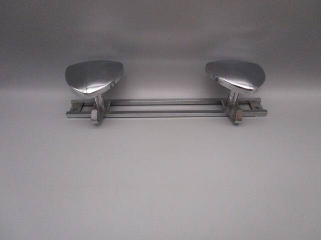 Vintage chrome metal coat rack