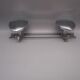 Vintage chrome metal coat rack