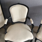 Pair of convertibles striped fabric