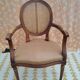 Fauteuil Louis XVI bois cannage