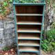 Old grey green high chest of drawers H160