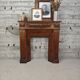 Wooden fireplace mantel