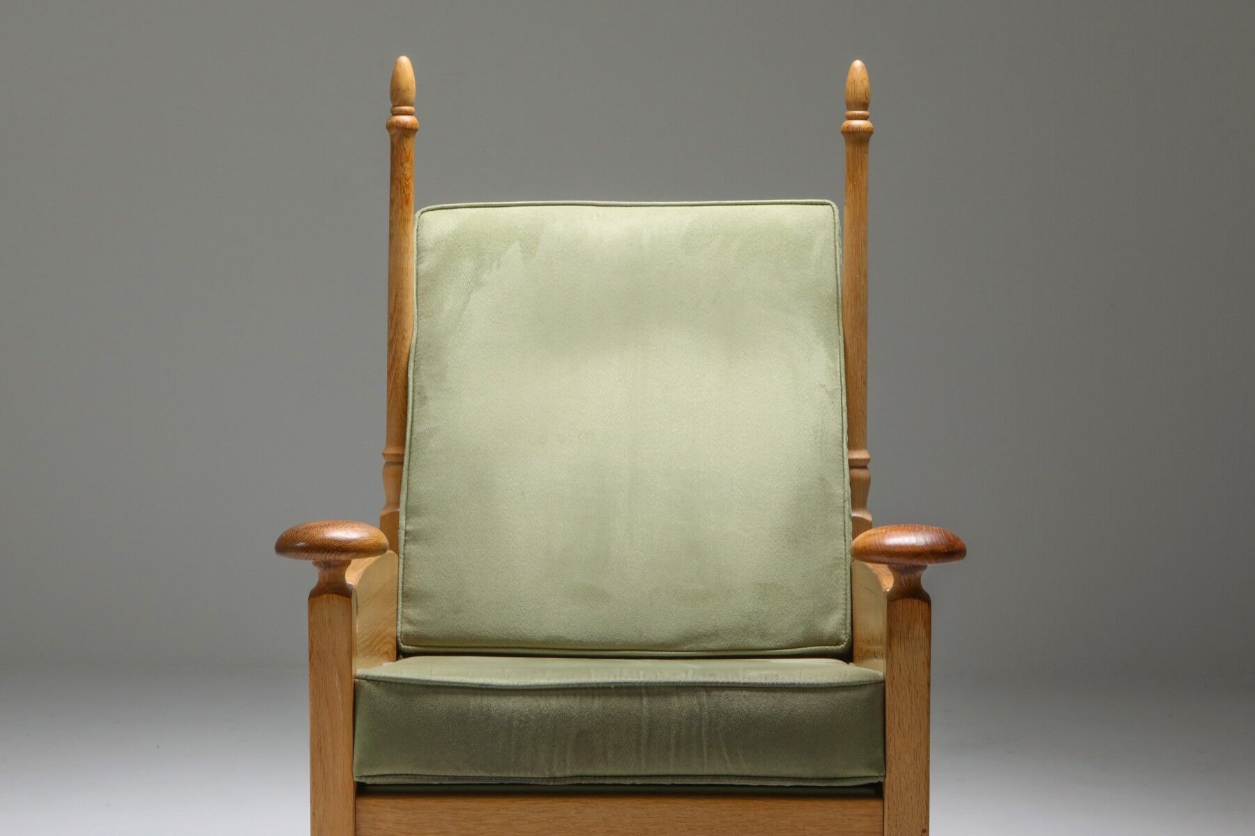 Throne long chairs in natural oak - 1950s