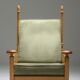 Throne long chairs in natural oak - 1950s