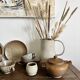 Set of French artisanal stoneware ceramics – 1960s