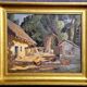 20th century sunny farmhouse painting