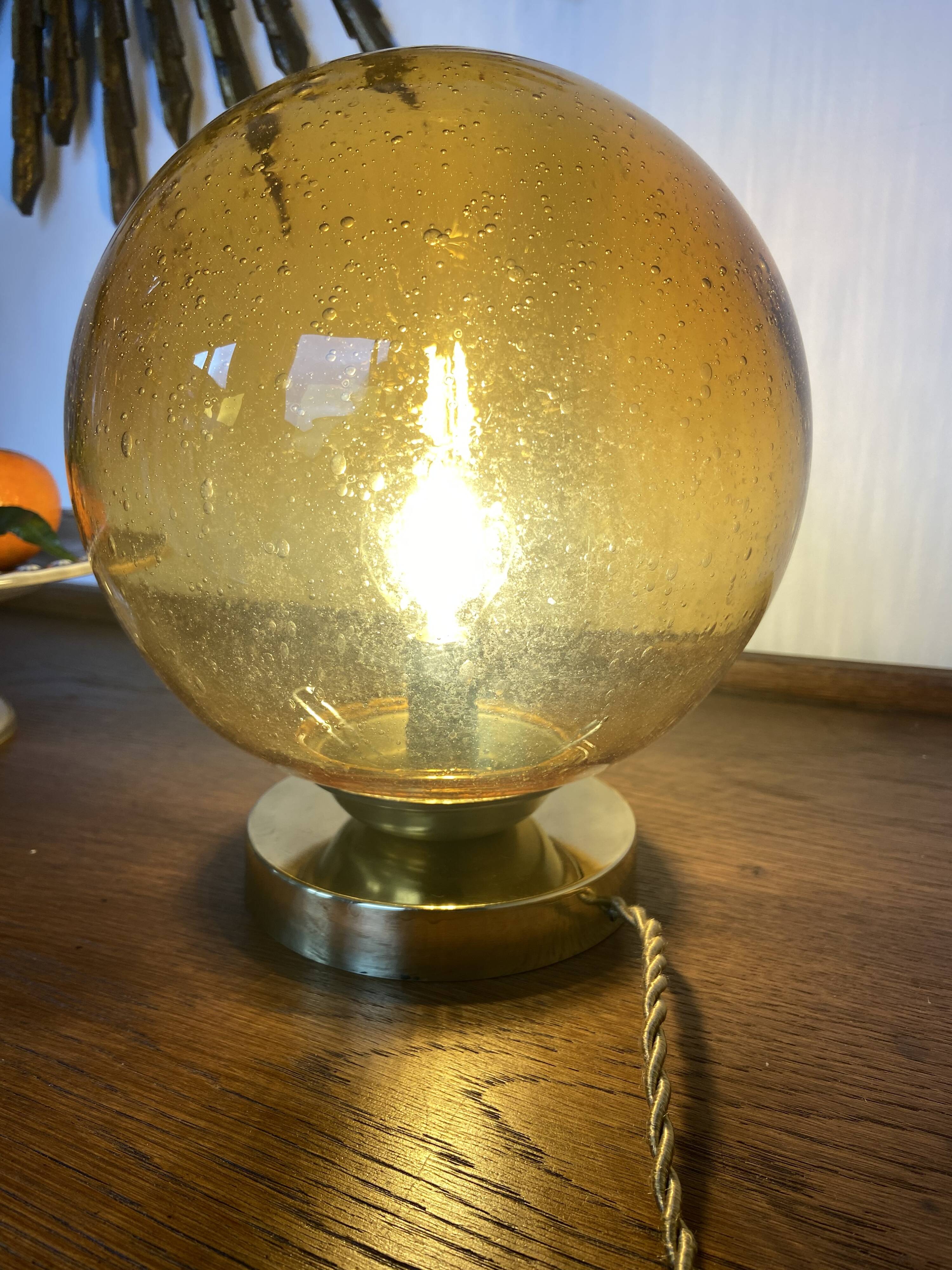 Vintage “bubbled” lamp