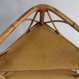Corner Wicker shelf