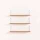 Danish mid century teak  floating shelves, set of 3 1960s