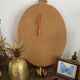 Golden oval mirror 32x44cm