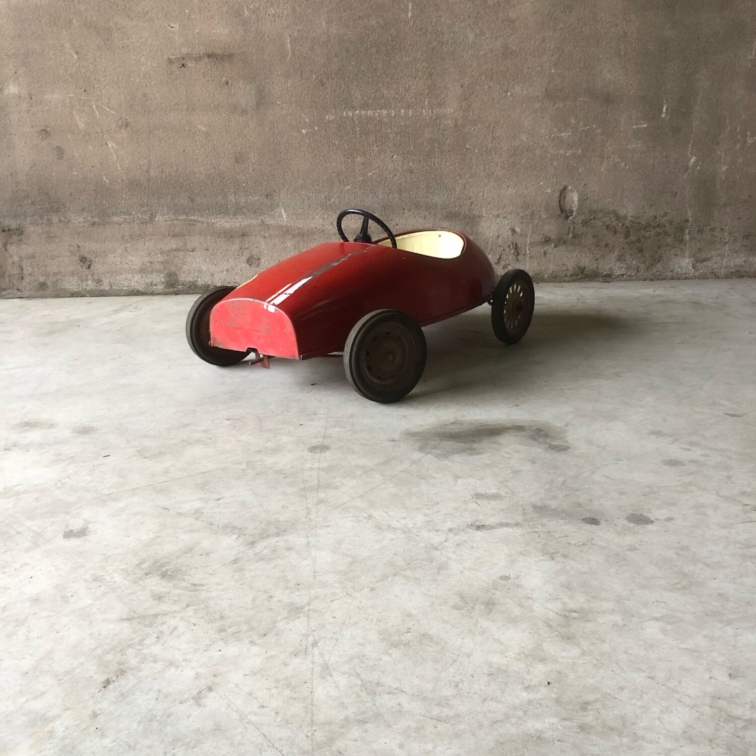 Old pedal car old toy