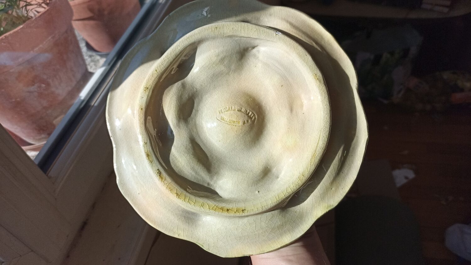 6 oyster plates by Foucard-Jourdan from the 50s