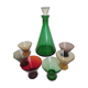 Verres pieds Lila et sa carafe