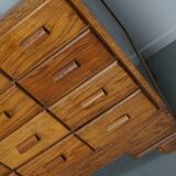 Antique British Oak Haberdashery Cabinet or Shop Counter, 1920/30s