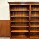Bibliothèque classique en acajou anglais