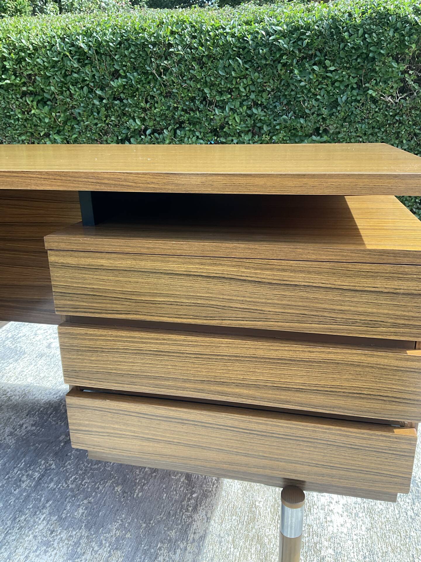 Vintage double-sided executive desk from the 1960s.