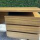 Vintage double-sided executive desk from the 1960s.