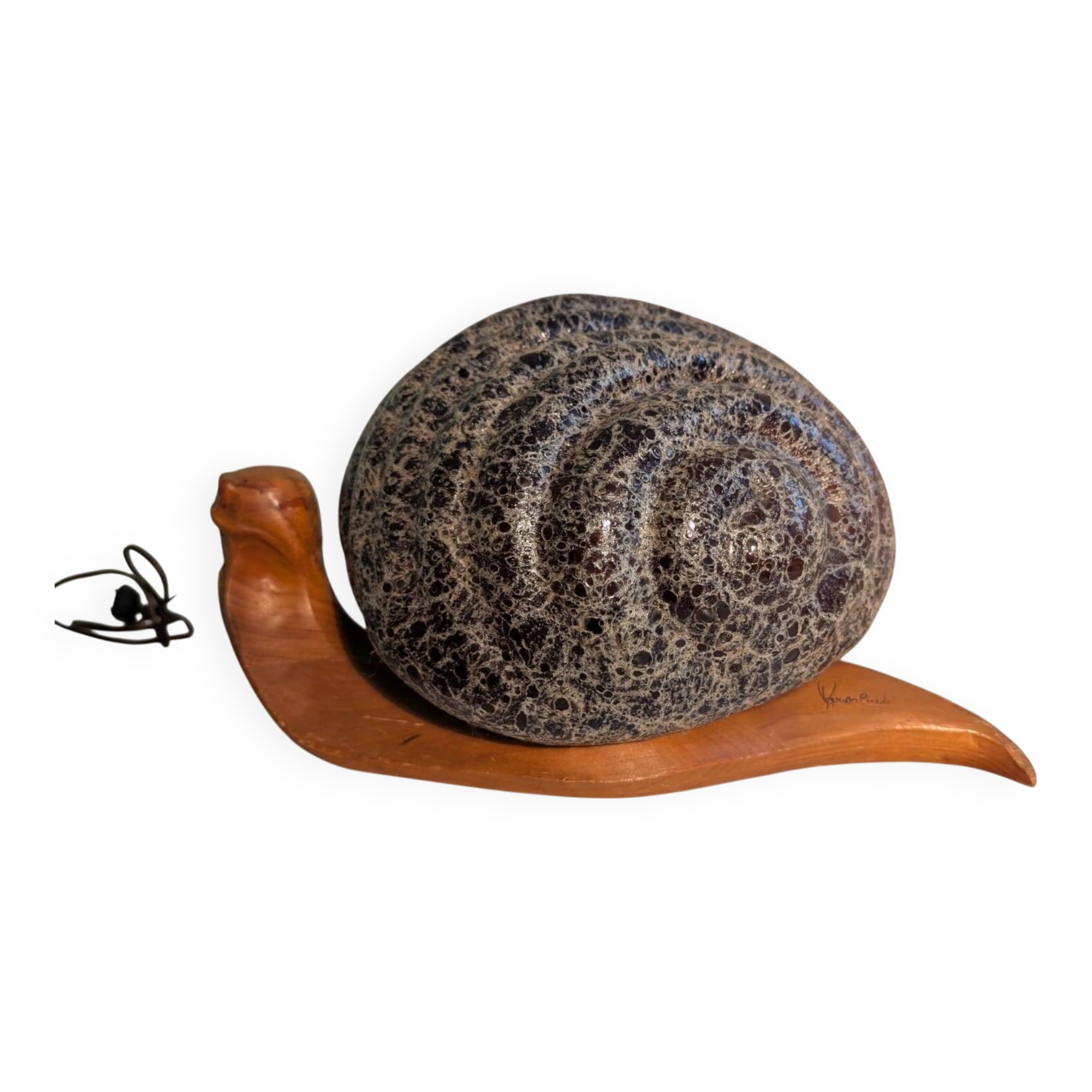 Lumaca snail lamp Marzio Cecchi 1969