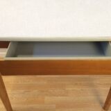 Table formica grey wooden feet