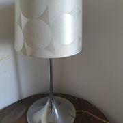 Beautiful vintage lamp in aluminium colour.