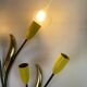 Mid-Century Floral Wall Lamps from 1950'