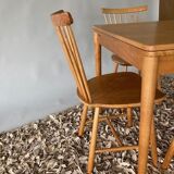 Dutch-1960s-dining-table and four chairs