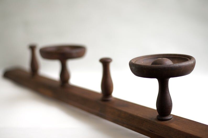Wooden coat rack