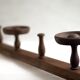 Wooden coat rack