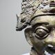 Vintage bronze African mask Bamoun, Cameroon