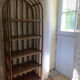 Vintage rattan library