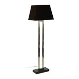 Lampadaire design Eichholtz Arlington en acier inoxydable avec base en granit 152 cm