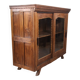 Antique glass-fronted buffet in Burmese teak