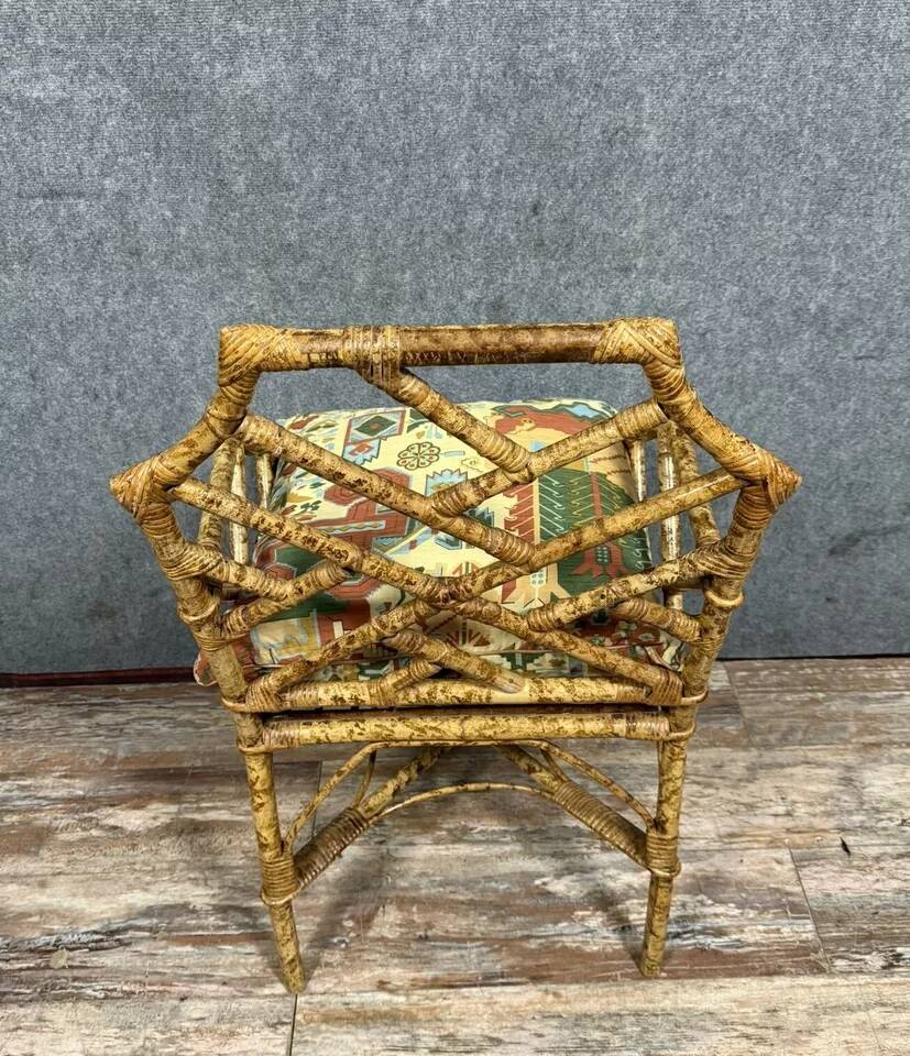 Asia 20th century: rattan and bamboo office chair circa 1950-1970