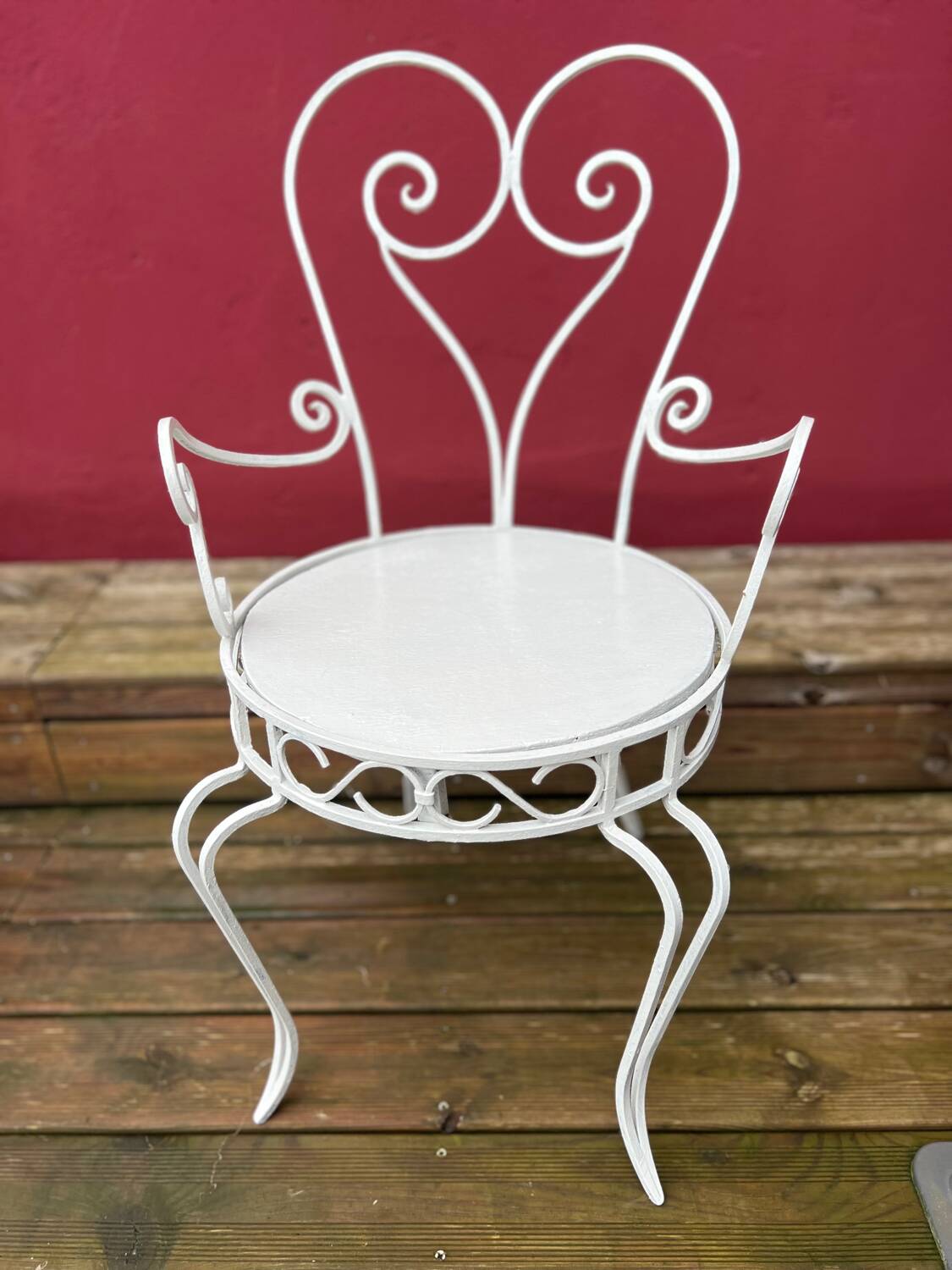 Wrought iron garden furniture
