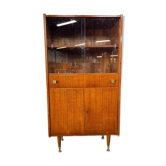 Vintage wooden display cabinet / multi-level display / bar furniture