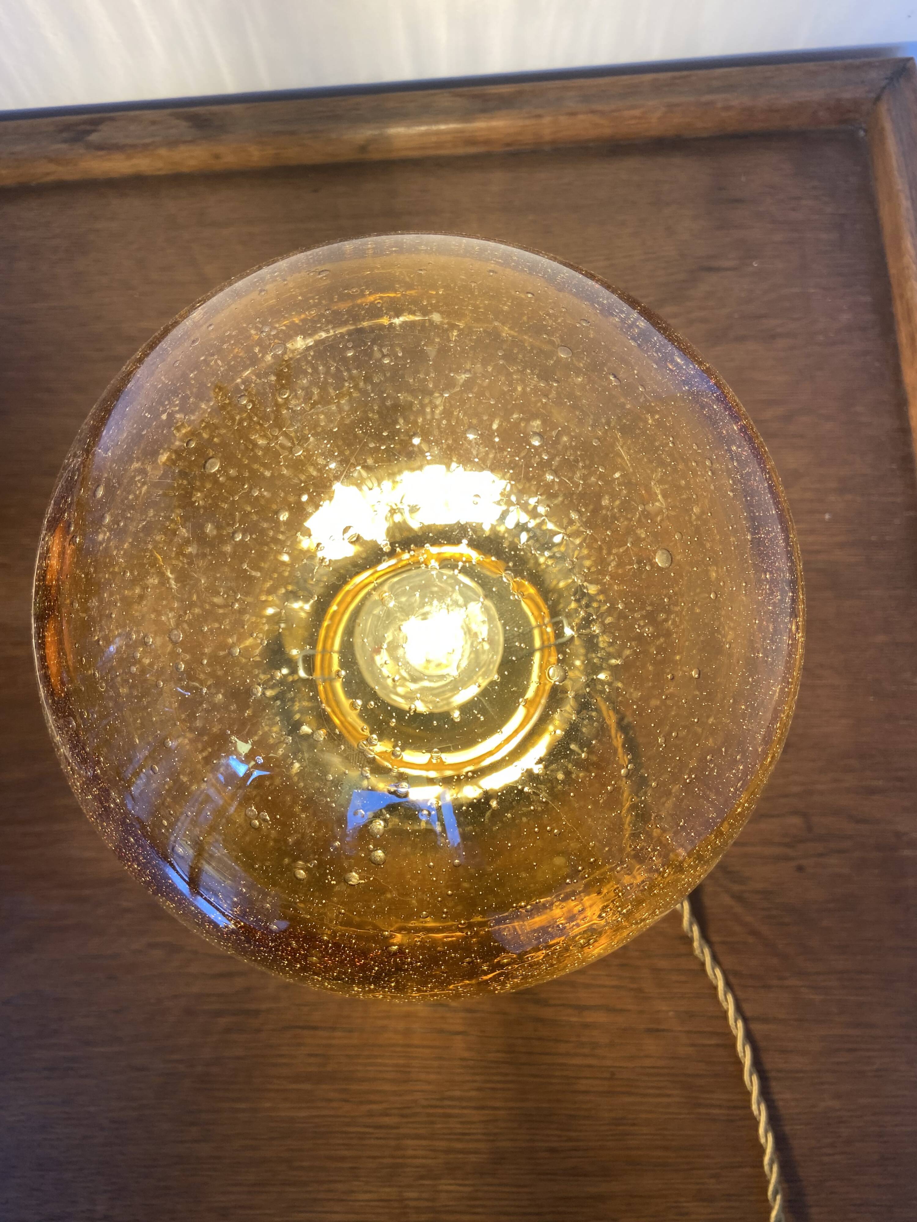 Vintage “bubbled” lamp